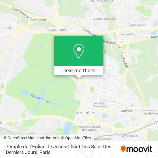 Temple de L'Eglise de Jésus-Christ Des Saint Des Derniers Jours map