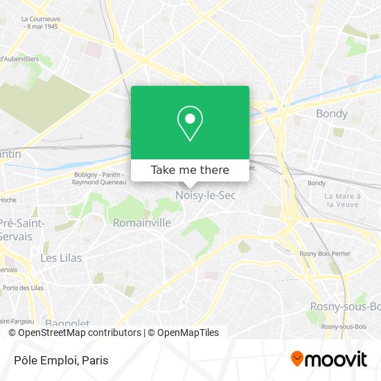 Mapa Pôle Emploi