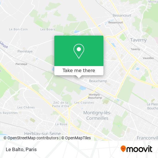 Le Balto map