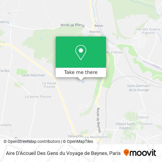 Aire D'Accueil Des Gens du Voyage de Beynes map