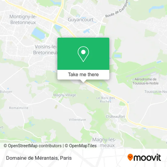 Domaine de Mérantais map