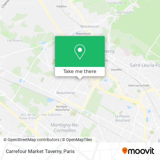 Carrefour Market Taverny map