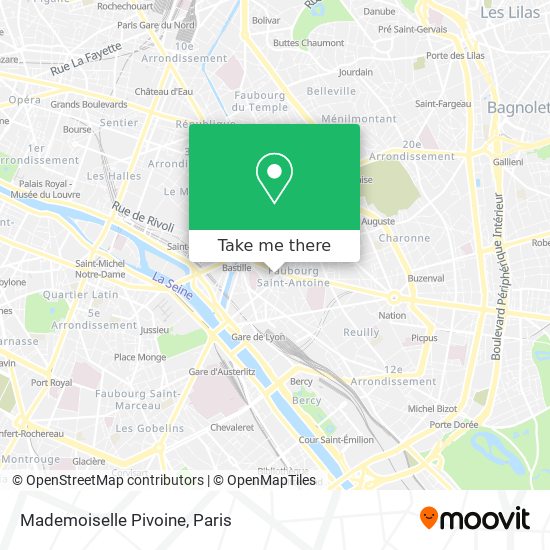 Mapa Mademoiselle Pivoine
