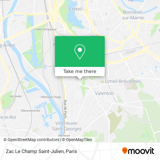 Zac Le Champ Saint-Julien map