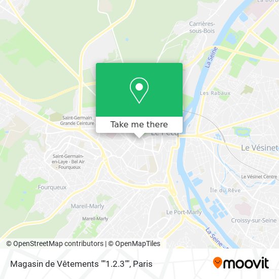 Mapa Magasin de Vêtements ""1.2.3""