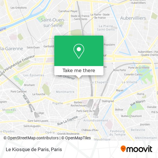 Le Kiosque de Paris map