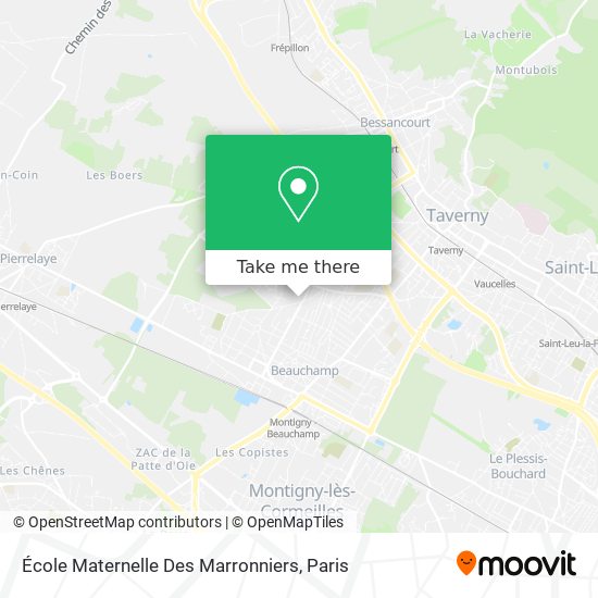 École Maternelle Des Marronniers map