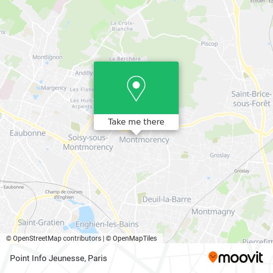 Point Info Jeunesse map