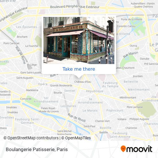 Boulangerie Patisserie map