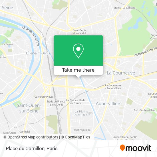 Mapa Place du Cornillon