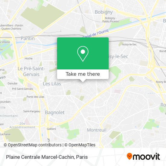 Plaine Centrale Marcel-Cachin map