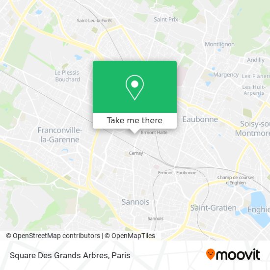 Mapa Square Des Grands Arbres