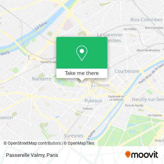 Passerelle Valmy map