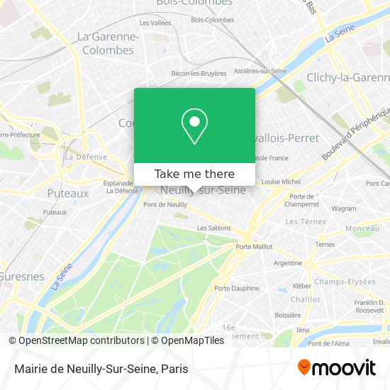 Mapa Mairie de Neuilly-Sur-Seine