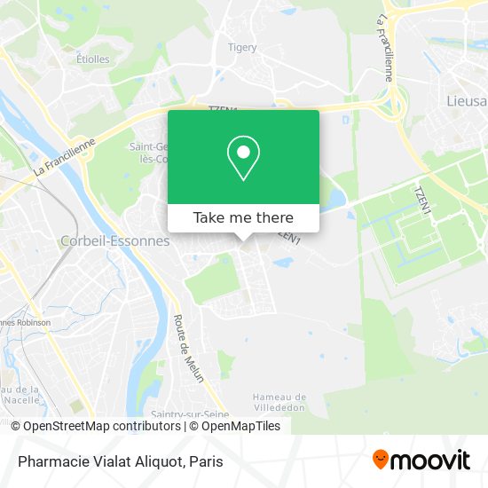 Mapa Pharmacie Vialat Aliquot