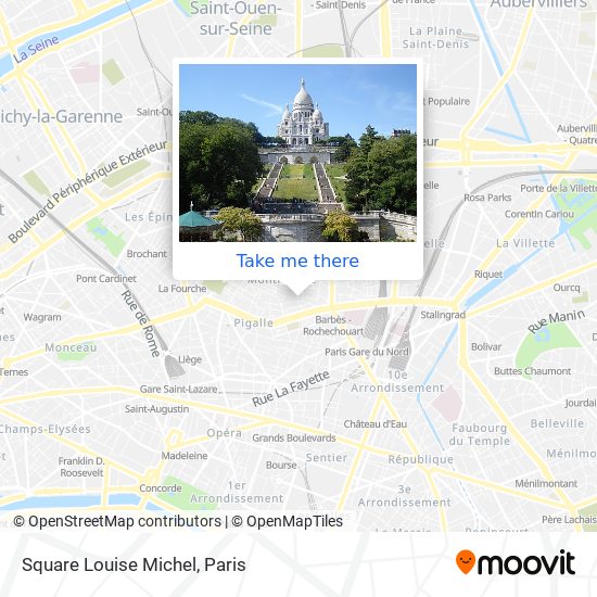 Square Louise Michel map