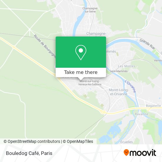 Mapa Bouledog Café