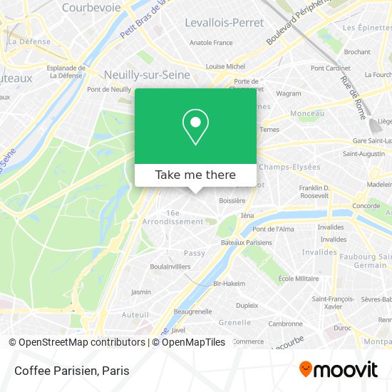 Mapa Coffee Parisien