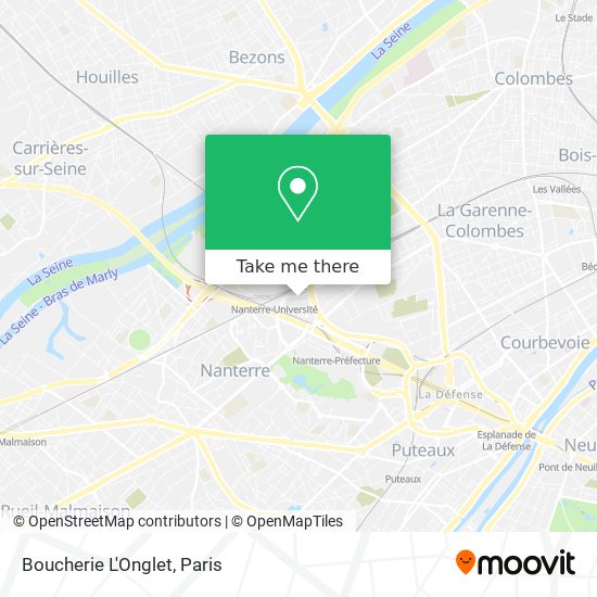 Boucherie L'Onglet map
