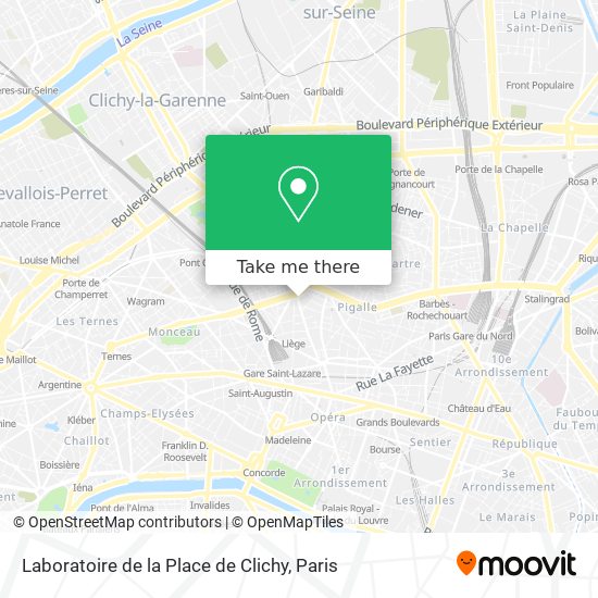 Laboratoire de la Place de Clichy map