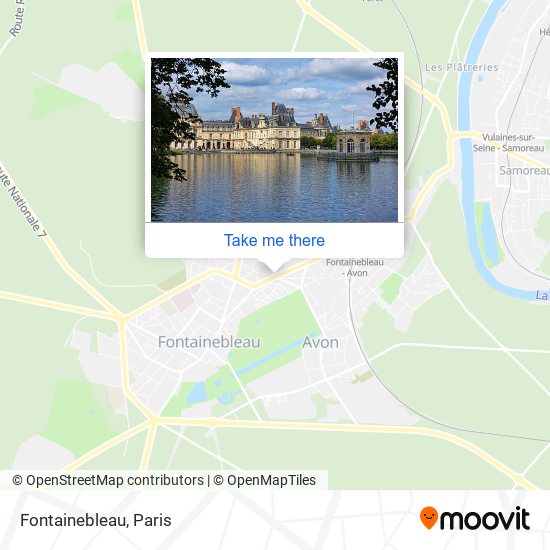 Mapa Fontainebleau