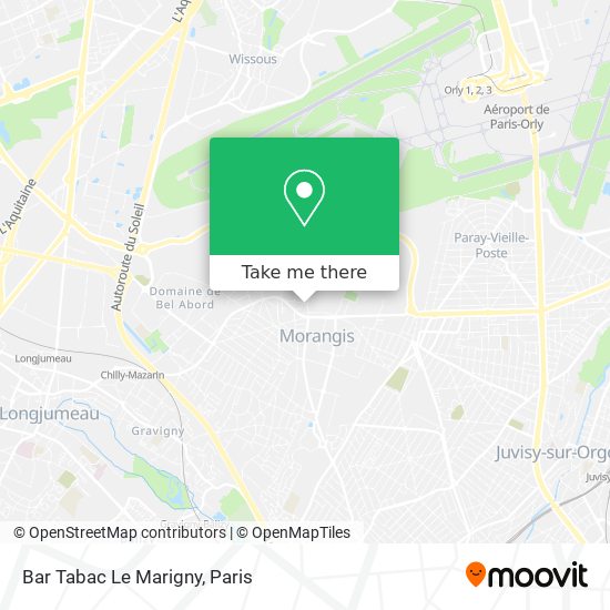 Mapa Bar Tabac Le Marigny