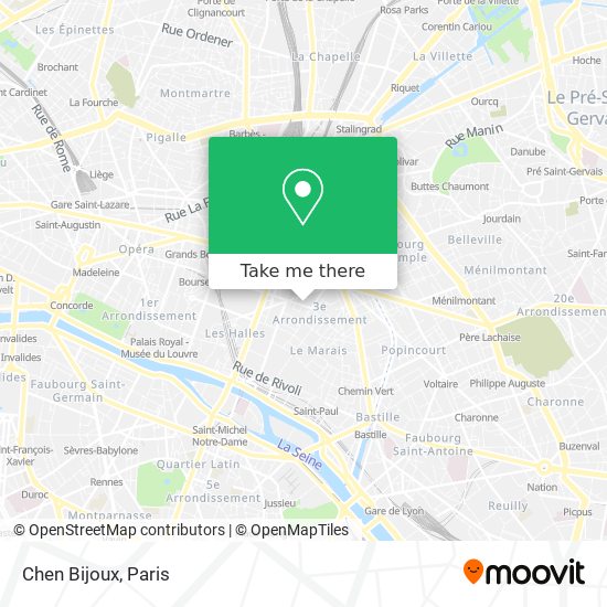Mapa Chen Bijoux