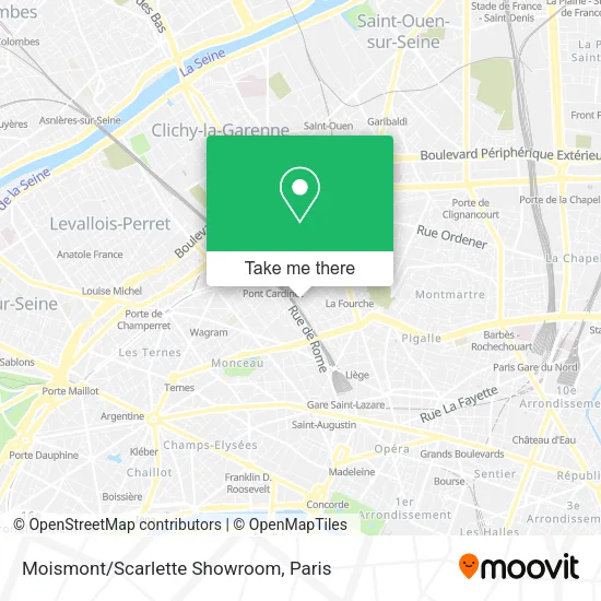 Moismont/Scarlette Showroom map