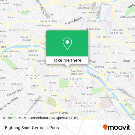 Bigbang Saint-Germain map