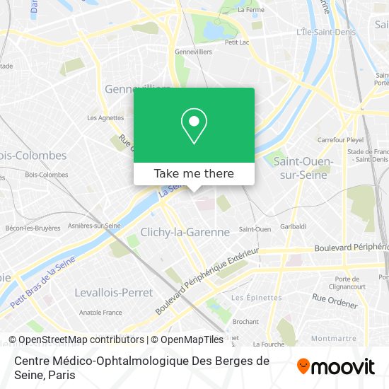 Mapa Centre Médico-Ophtalmologique Des Berges de Seine