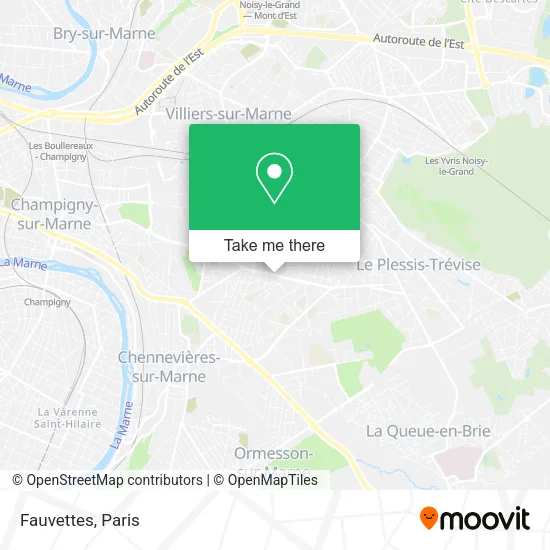 Fauvettes map