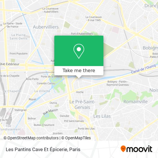 Les Pantins Cave Et Épicerie map