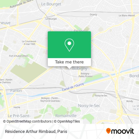 Résidence Arthur Rimbaud map