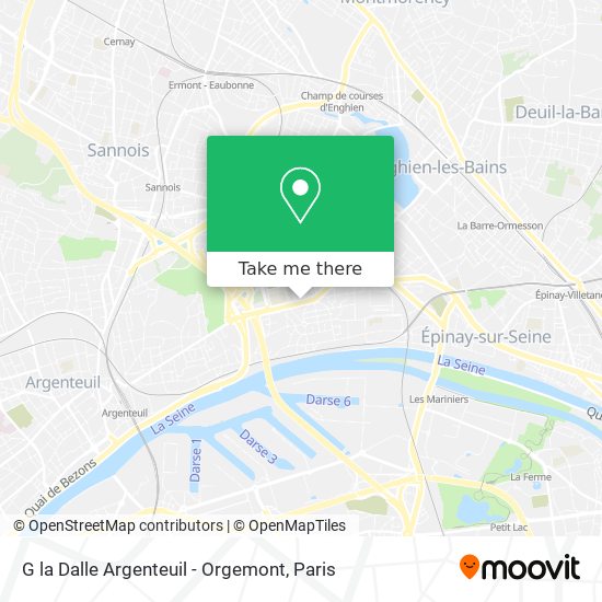 G la Dalle Argenteuil - Orgemont map