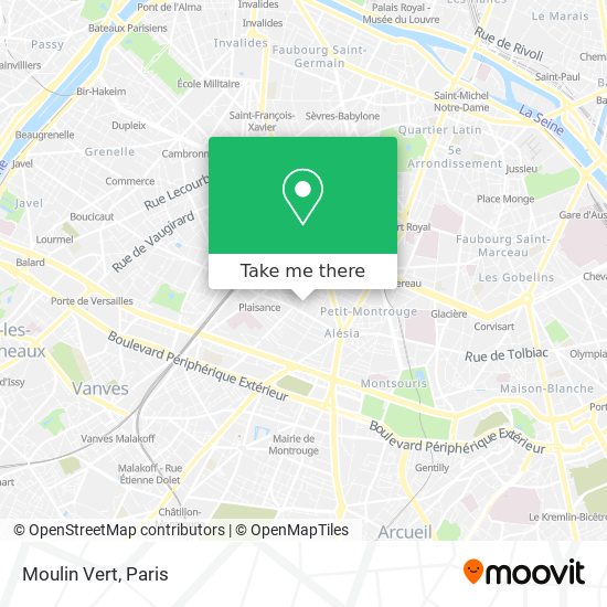 Mapa Moulin Vert