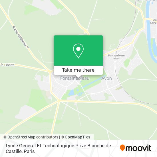 Mapa Lycée Général Et Technologique Privé Blanche de Castille