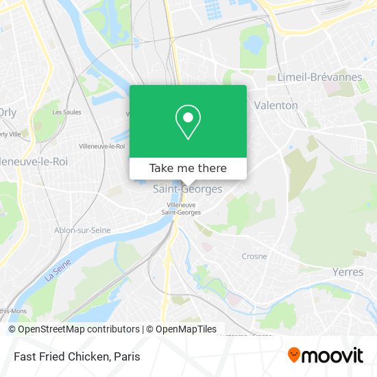 Fast Fried Chicken map