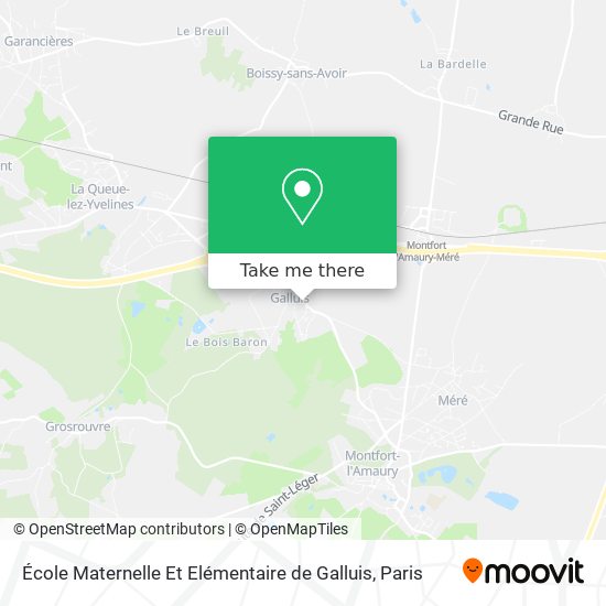 Mapa École Maternelle Et Elémentaire de Galluis