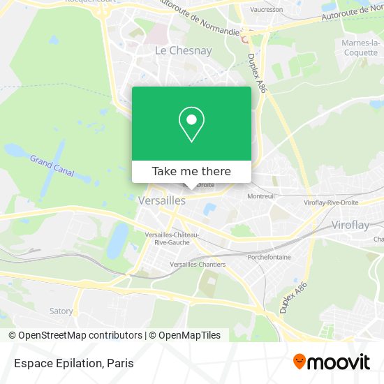 Espace Epilation map