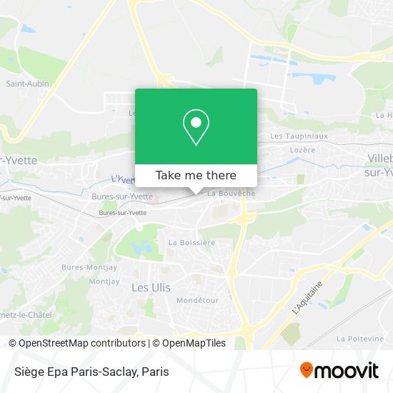 Siège Epa Paris-Saclay map