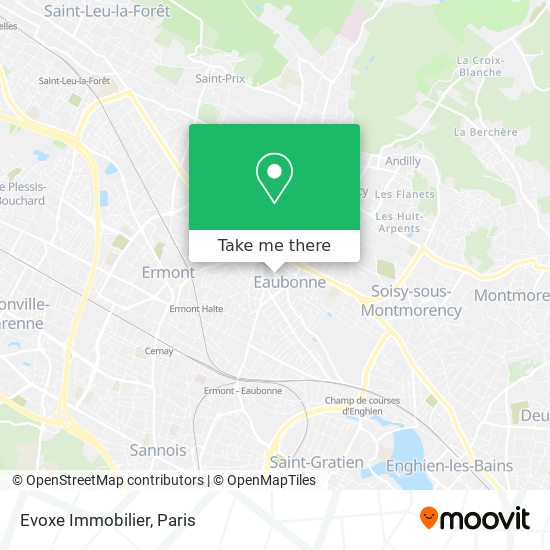 Evoxe Immobilier map