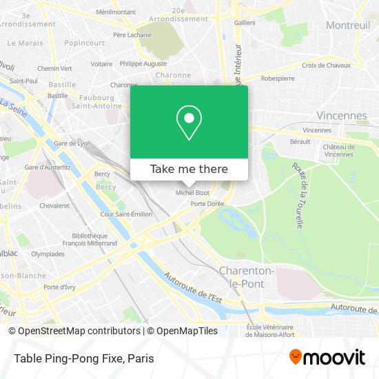 Table Ping-Pong Fixe map