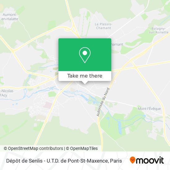 Dépôt de Senlis - U.T.D. de Pont-St-Maxence map