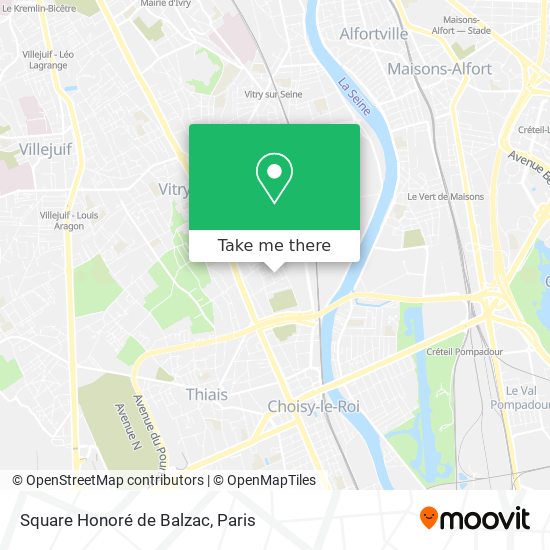 Square Honoré de Balzac map
