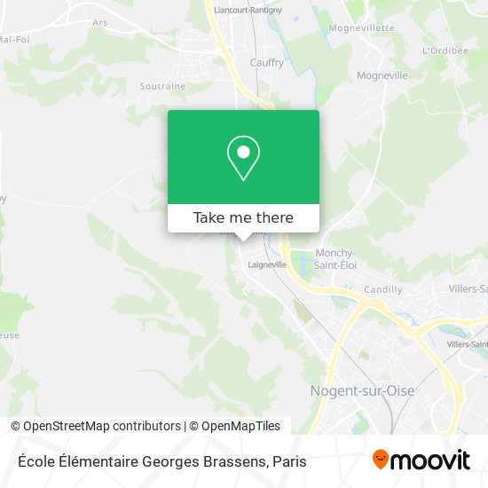 Mapa École Élémentaire Georges Brassens