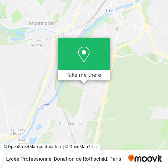 Lycée Professionnel Donation de Rothschild map