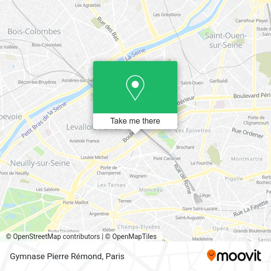 Gymnase Pierre Rémond map