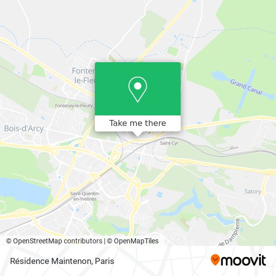 Résidence Maintenon map
