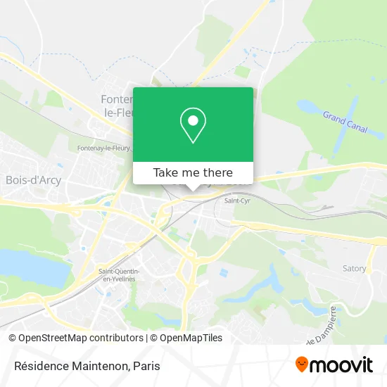Résidence Maintenon map