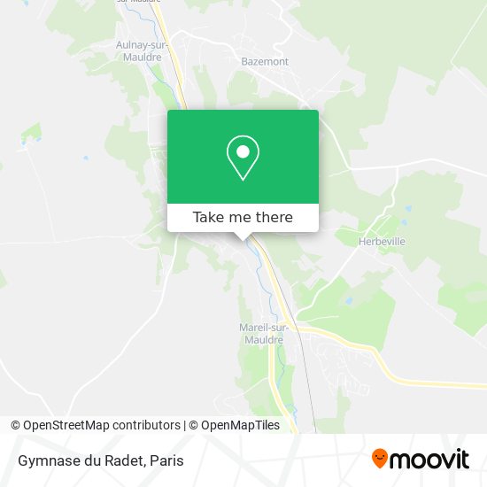 Gymnase du Radet map